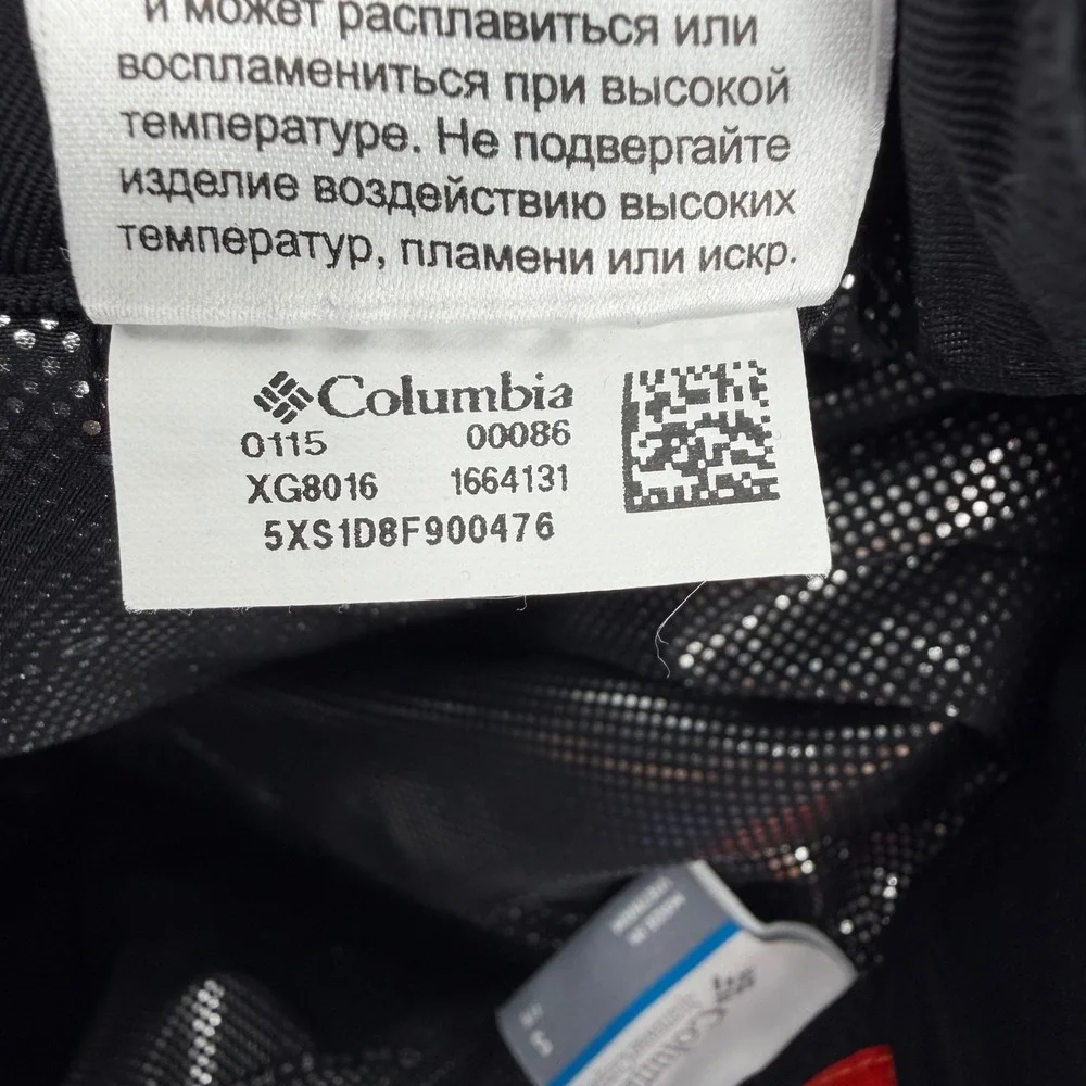 Columbia Bugaboo Snow‎ Pants Kids Small 7/8 Black Omni-Heat Waterproof XG8016